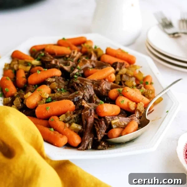 slow cooker balsamic pot roast