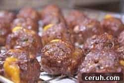 served meatballs