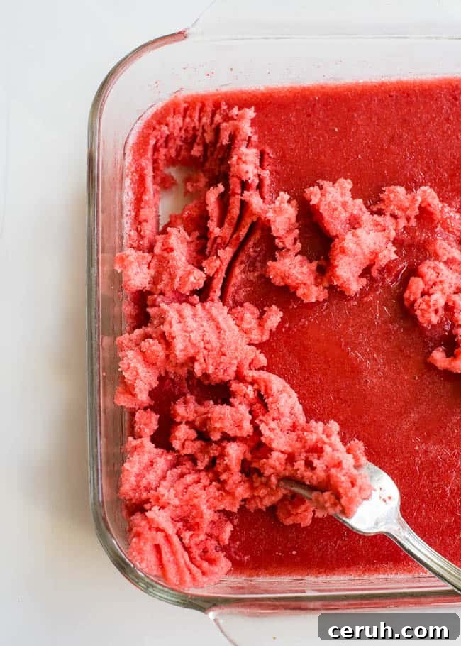 Strawberry Granita