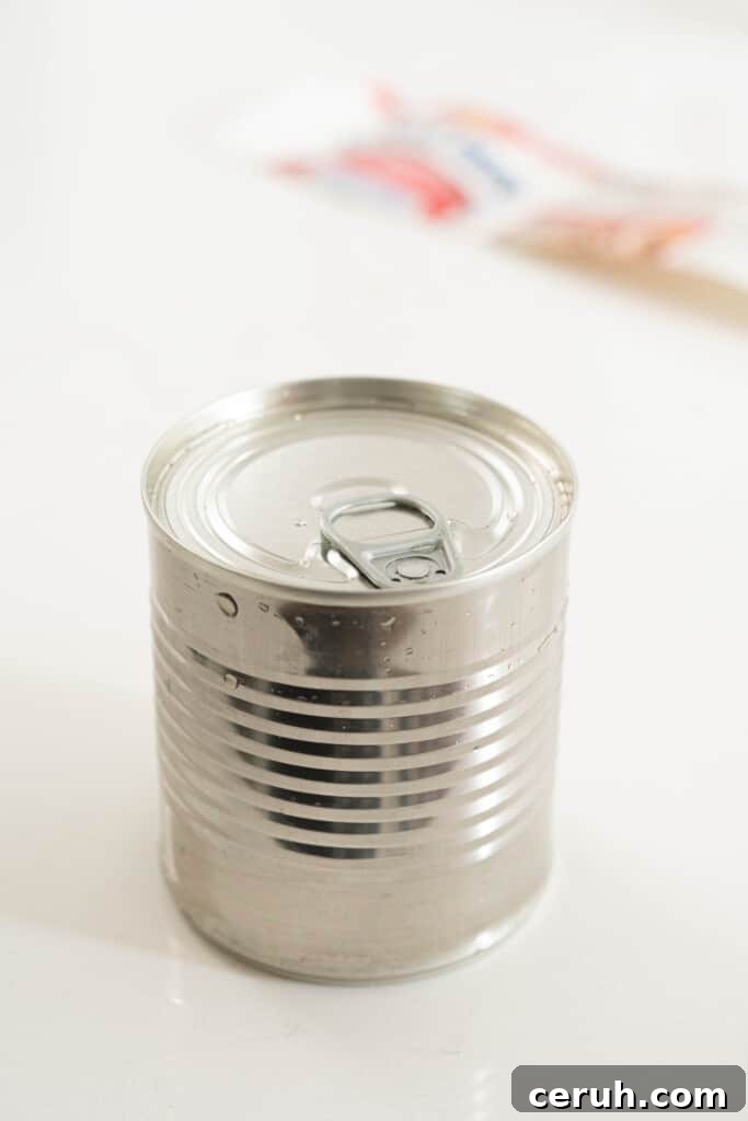 a can of sweetened condensed milk