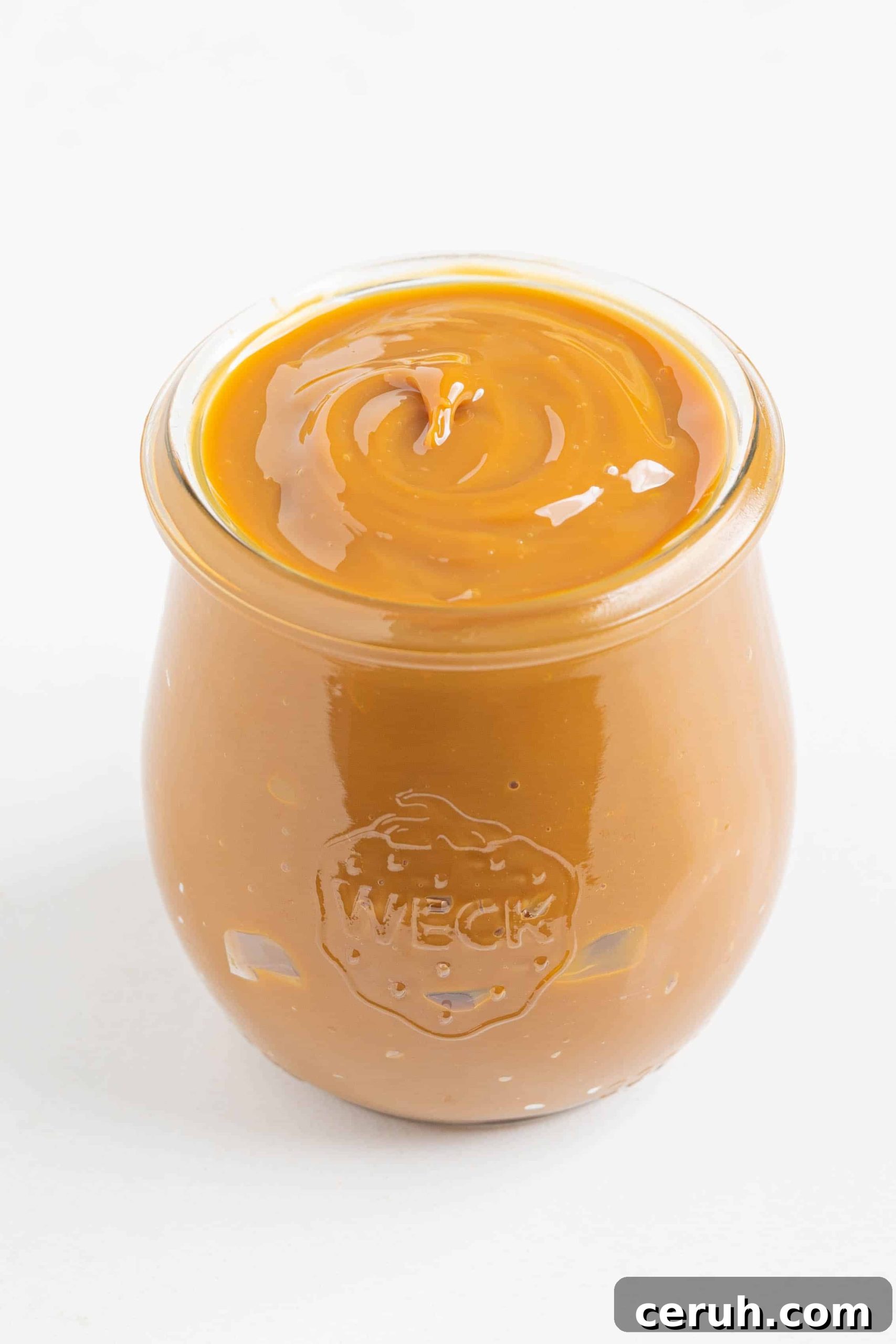 dulce de leche in a jar