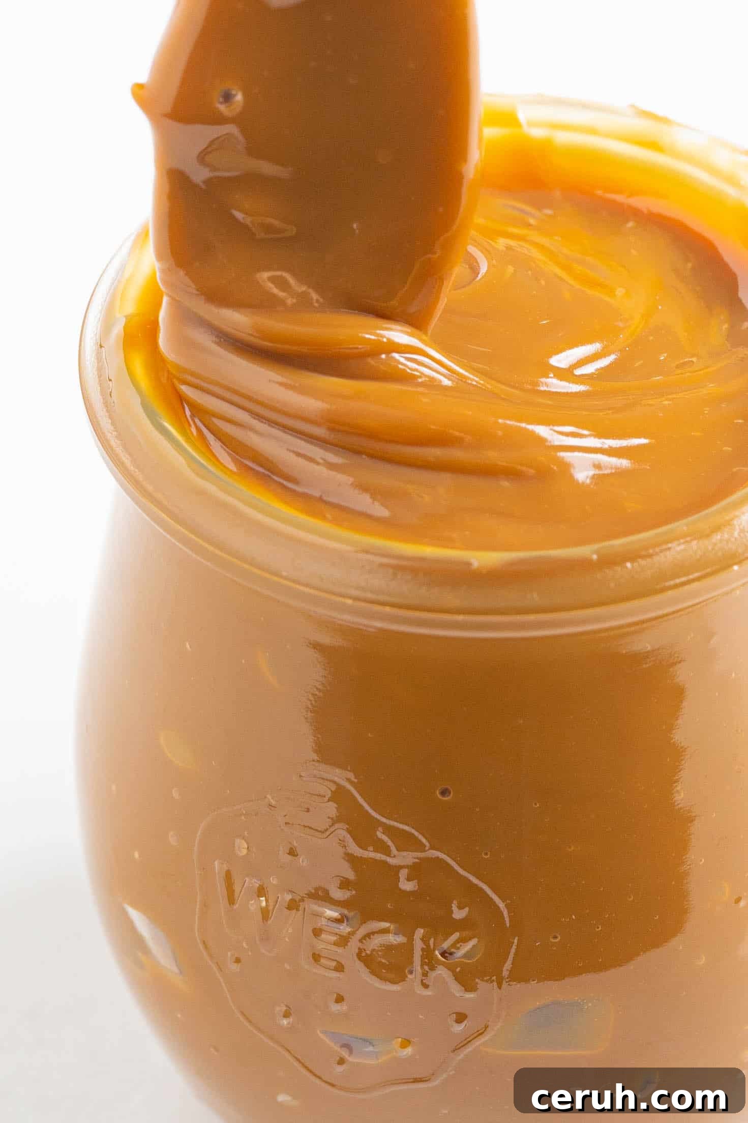 dulce de leche in a jar