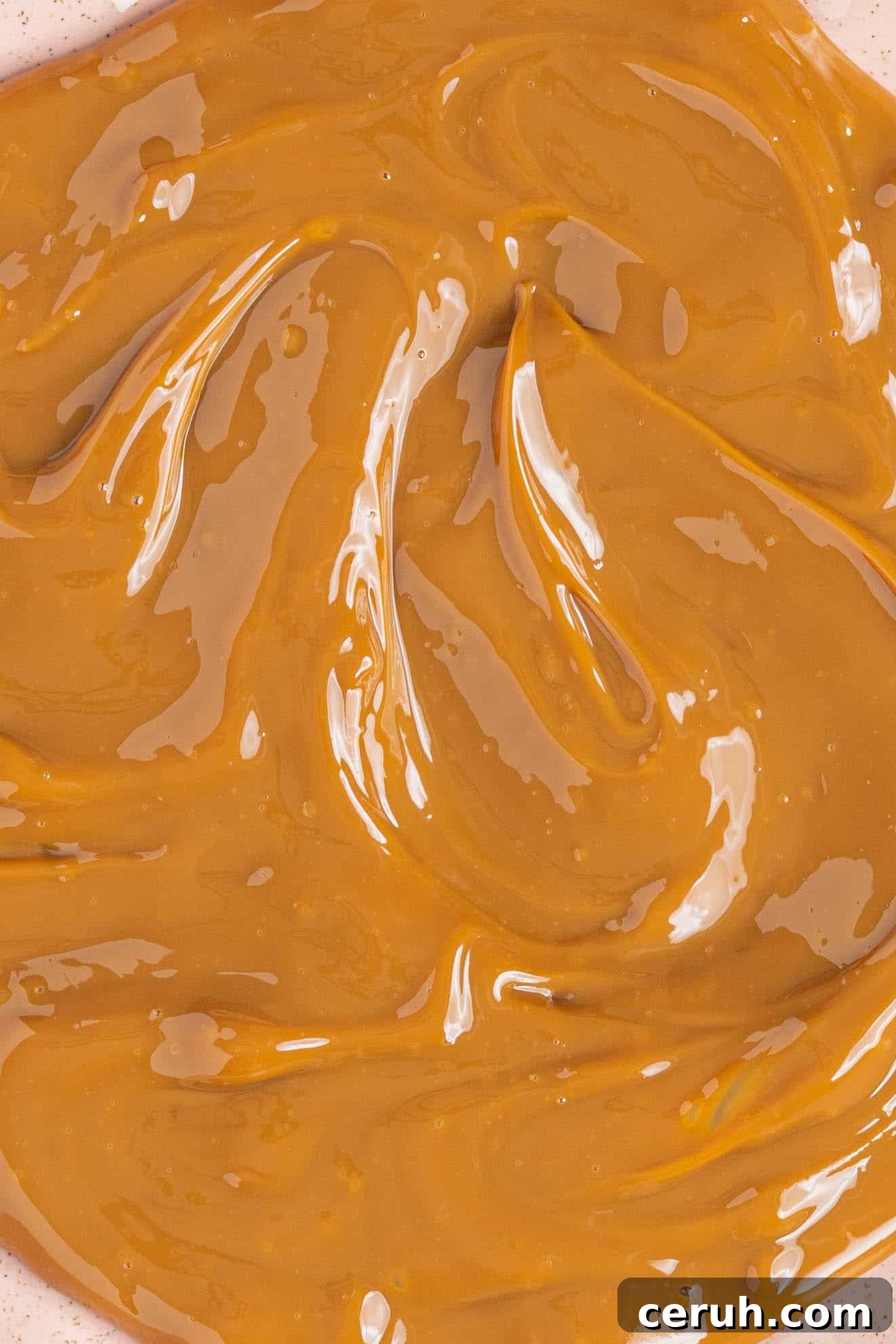 a plate of dulce de leche
