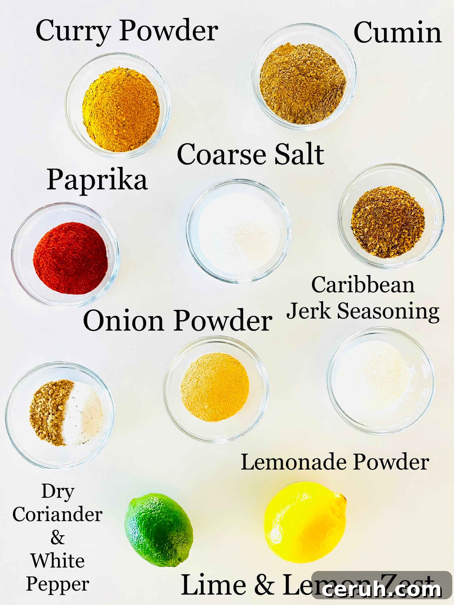 ingredients to make bronzed fish.
