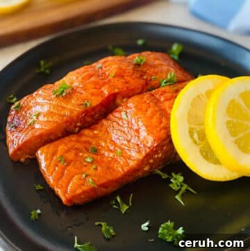 traeger smoked salmon on a plate.