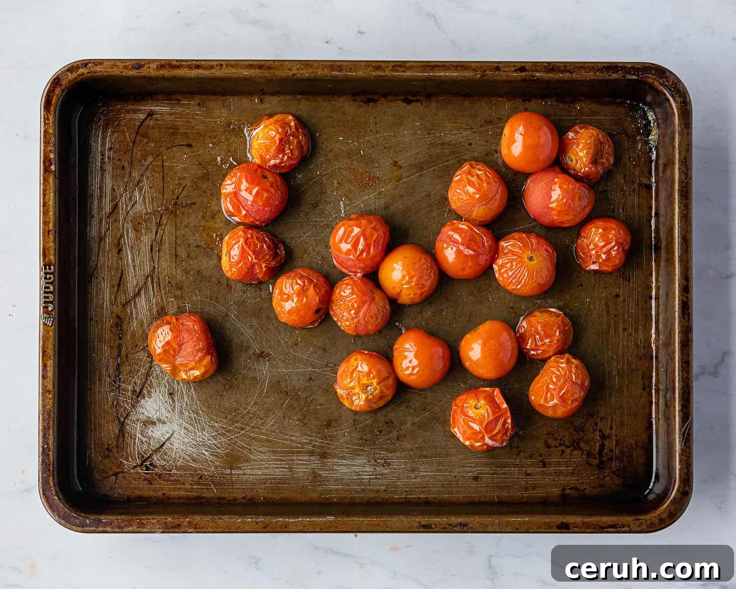 Step 5, the roasted tomatoes.