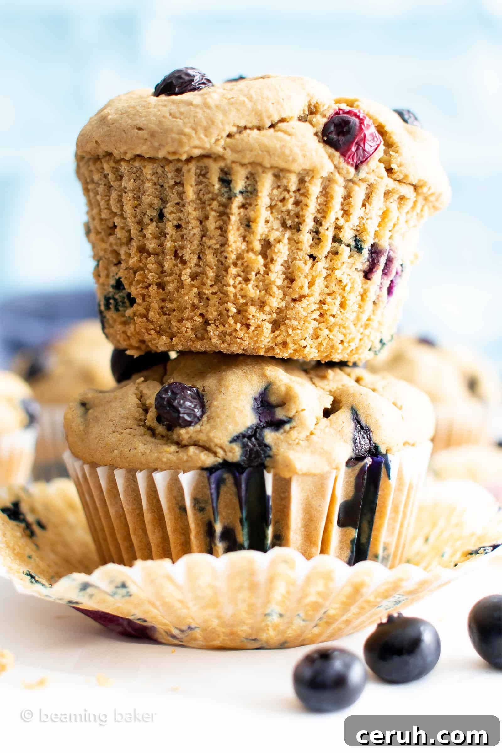 Vegan Gluten-Free Blueberry Muffins — Moist & Flavorful 4 Healthy Vegan Gluten Free Blueberry Muffins