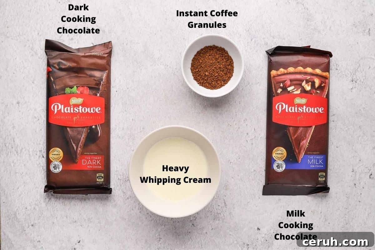 Ingredients in this recipe on a white background.