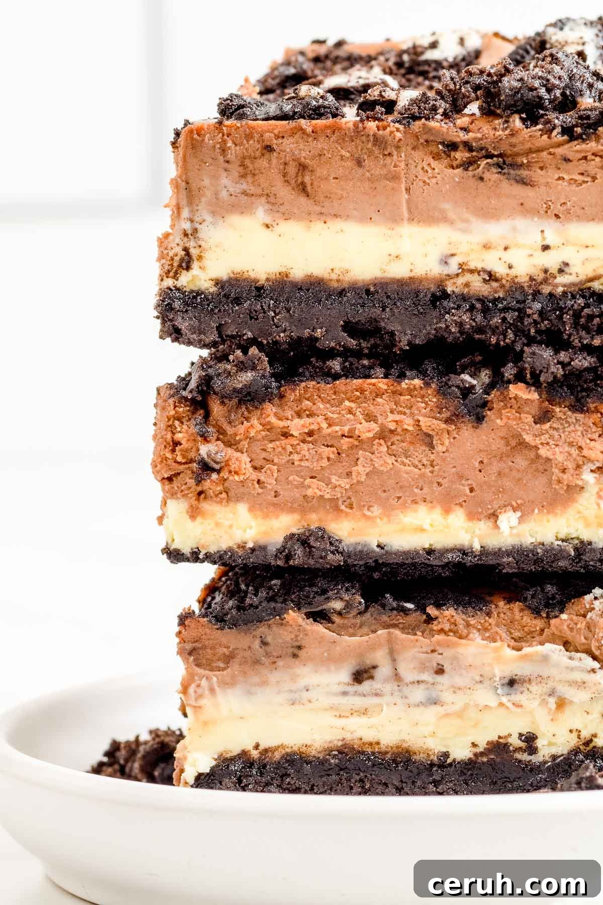 stack of cheesecake bars