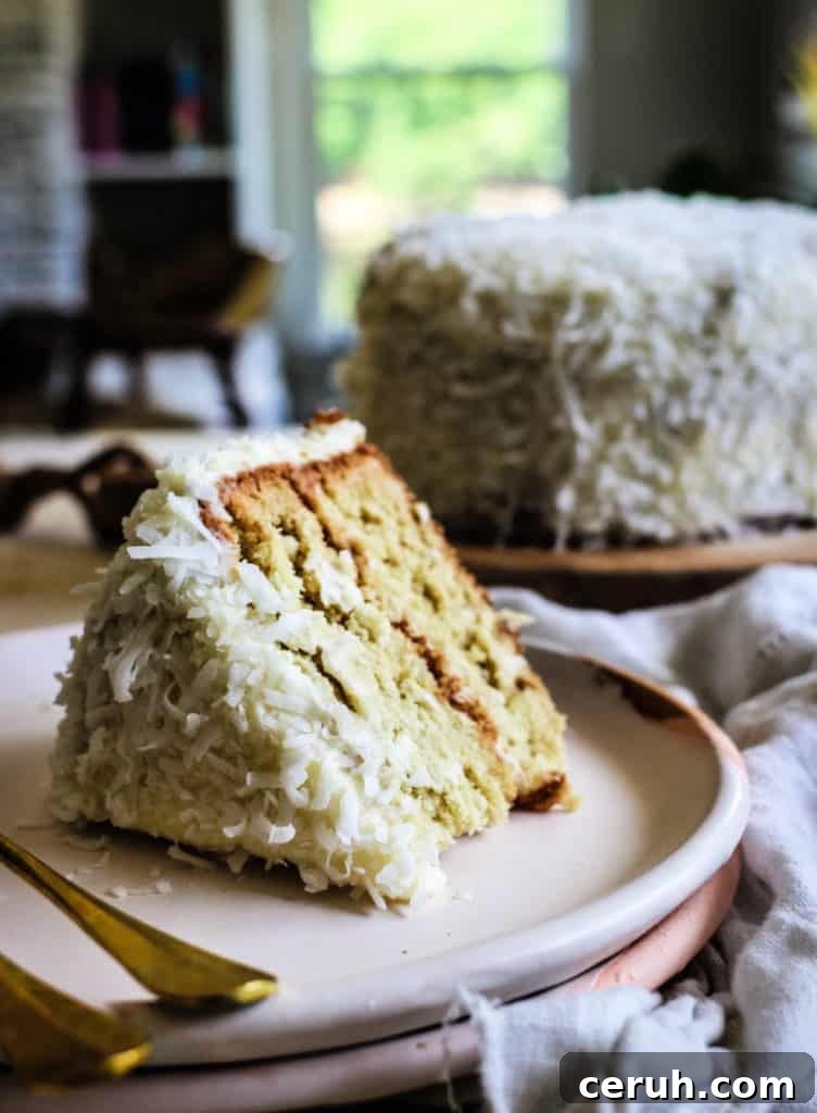 gluten free coconut layer cake recipe