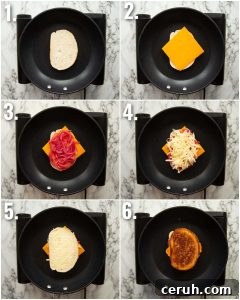 how to make a pickled onion grilled cheese 6 step by step photos showing how to make a pickled onion grilled cheese