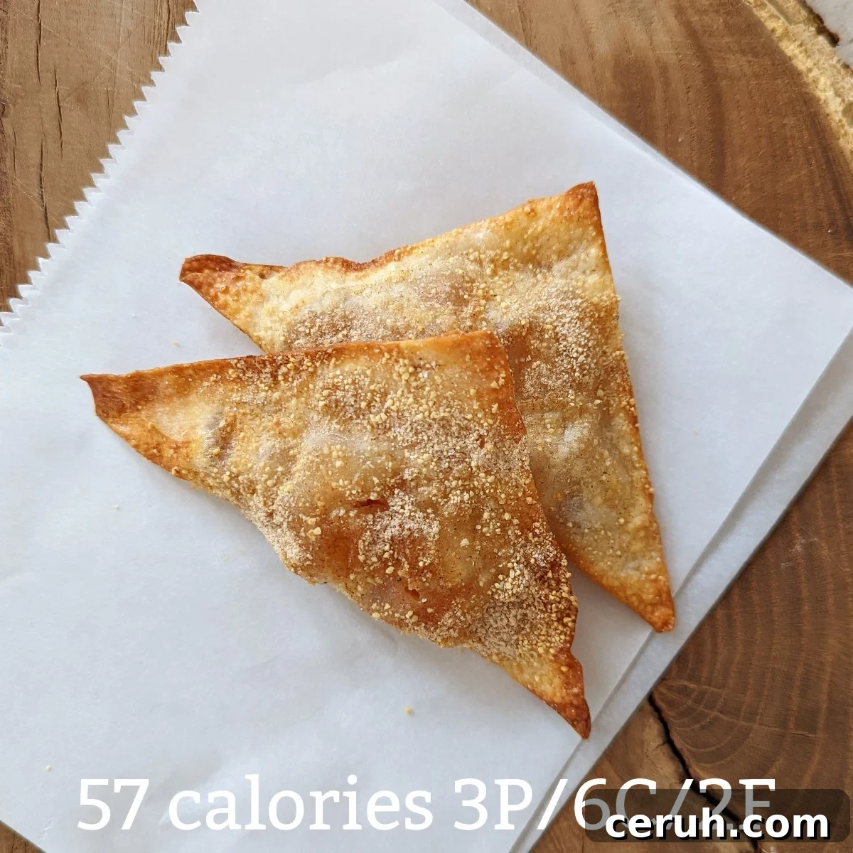 air fryer apple pie square with calories and macros