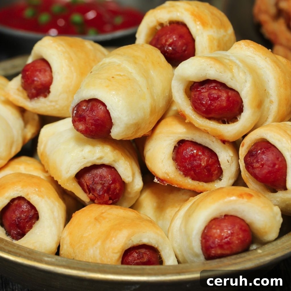 10 Irresistible Crescent Roll Appetizers for Parties and Holidays 2 mini pigs in a blanket