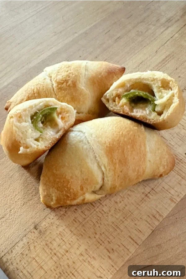 10 Irresistible Crescent Roll Appetizers for Parties and Holidays 7 popper stuffed crescent rolls