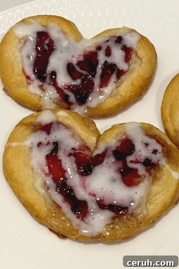 10 Irresistible Crescent Roll Appetizers for Parties and Holidays 11 heart shaped danish