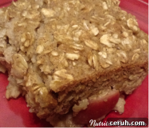 Baked cinnamon apple oatmeal