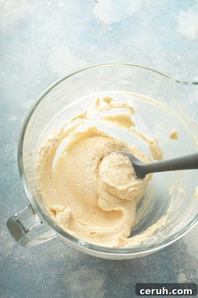 butter and sugar mixed together