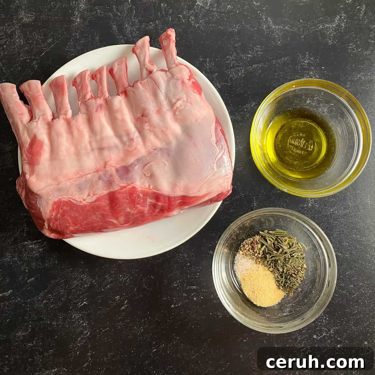 air fryer lamb rack ingredients