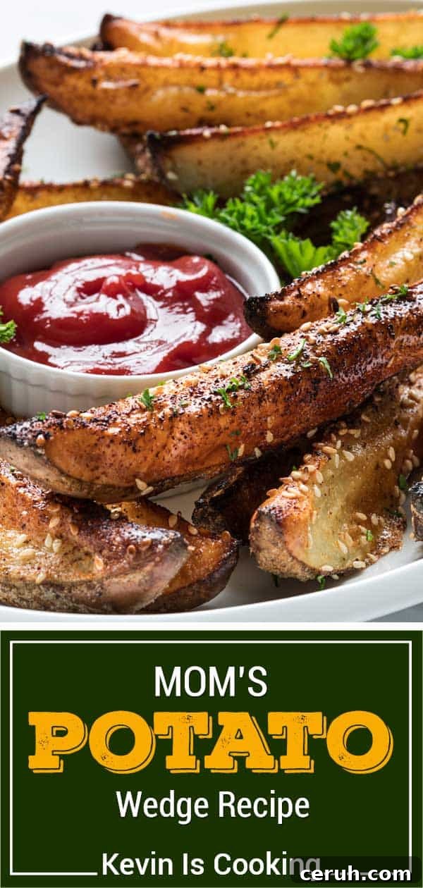 platter with homemade potato wedges