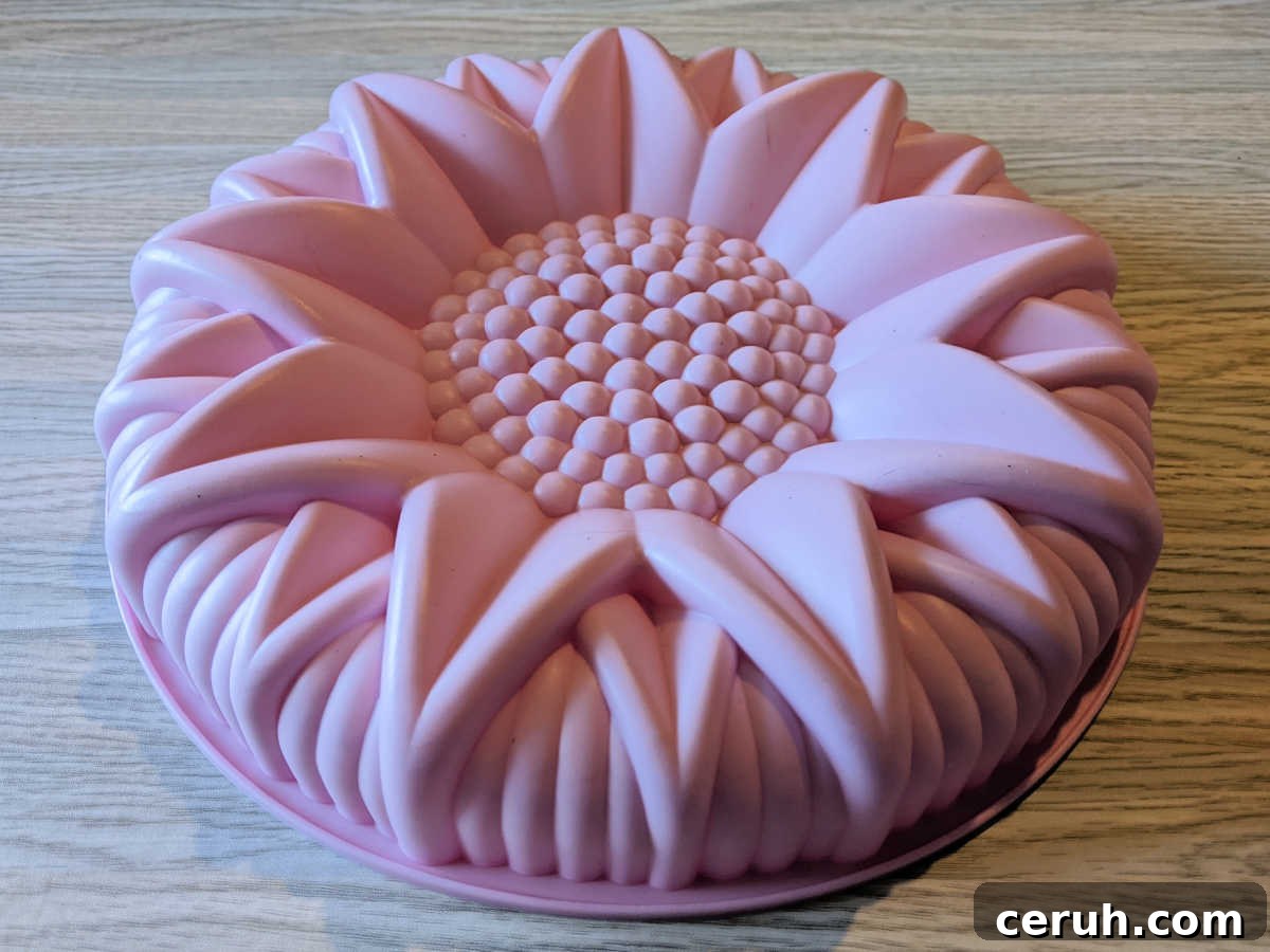 Sunflower Seed Crescent Roll Bread Recipe 4 9 inch silicone sunflower shaped mold
