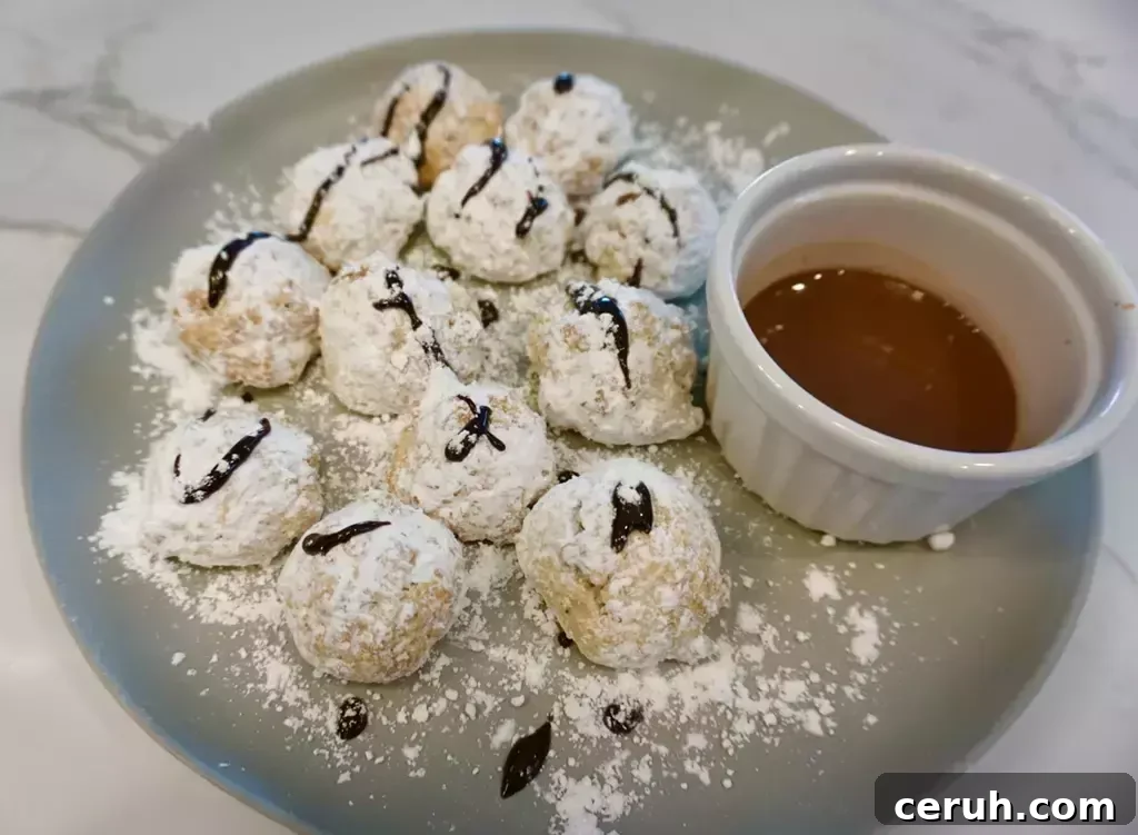 air fryer powdered sugar donut holes