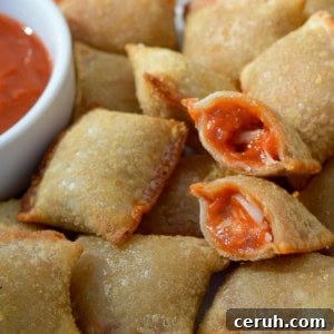 Top Frozen Foods to Cook in Your Air Fryer 3 a stack of crispy pizza rolls