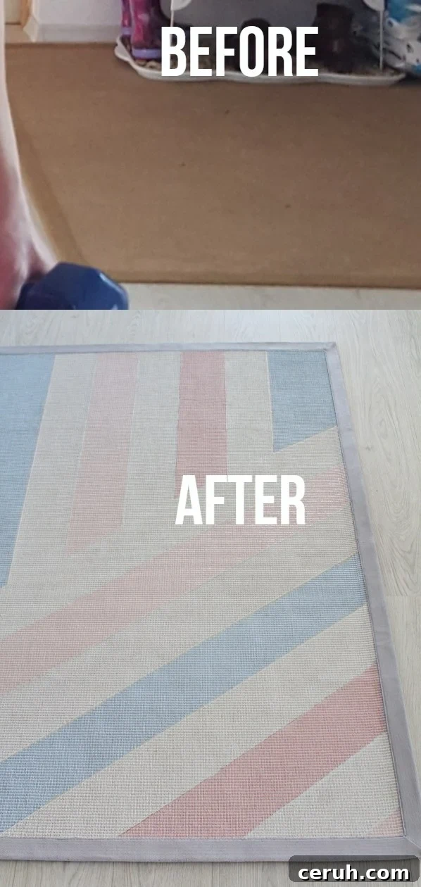 How to paint a rug
