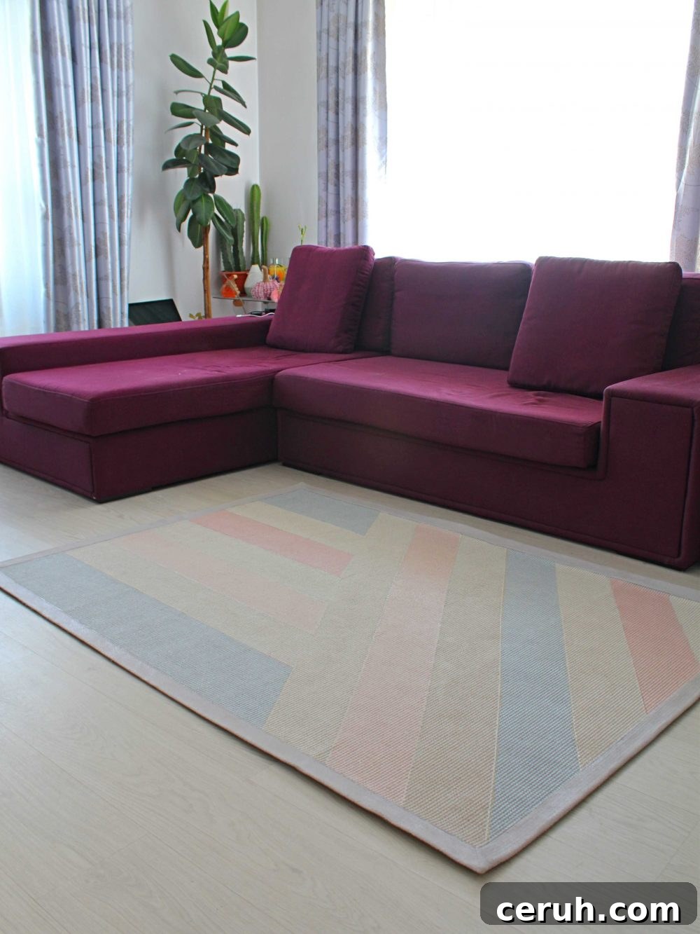 painted canvas rug