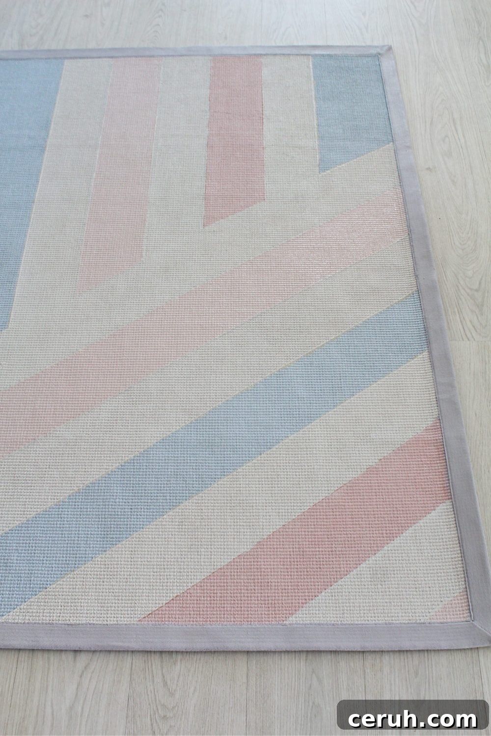 painted jute rug