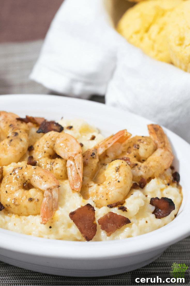 Cheesy Gluten Free Shrimp and Grits