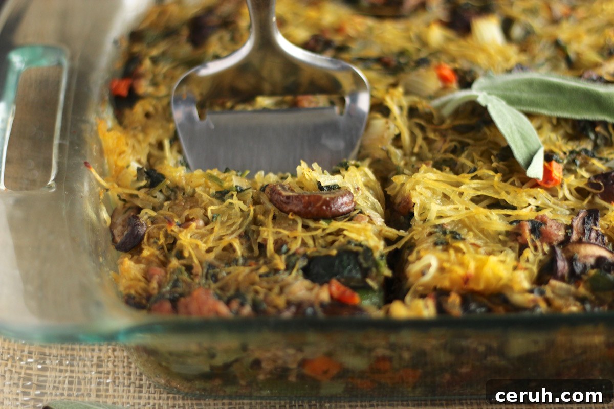 Egg-Free Breakfast Casserole (AIP, Paleo) - this veggie-packed casserole is a super healthy alternative to traditional egg casserole and it tastes SO delicious! | fedandfulfilled.com