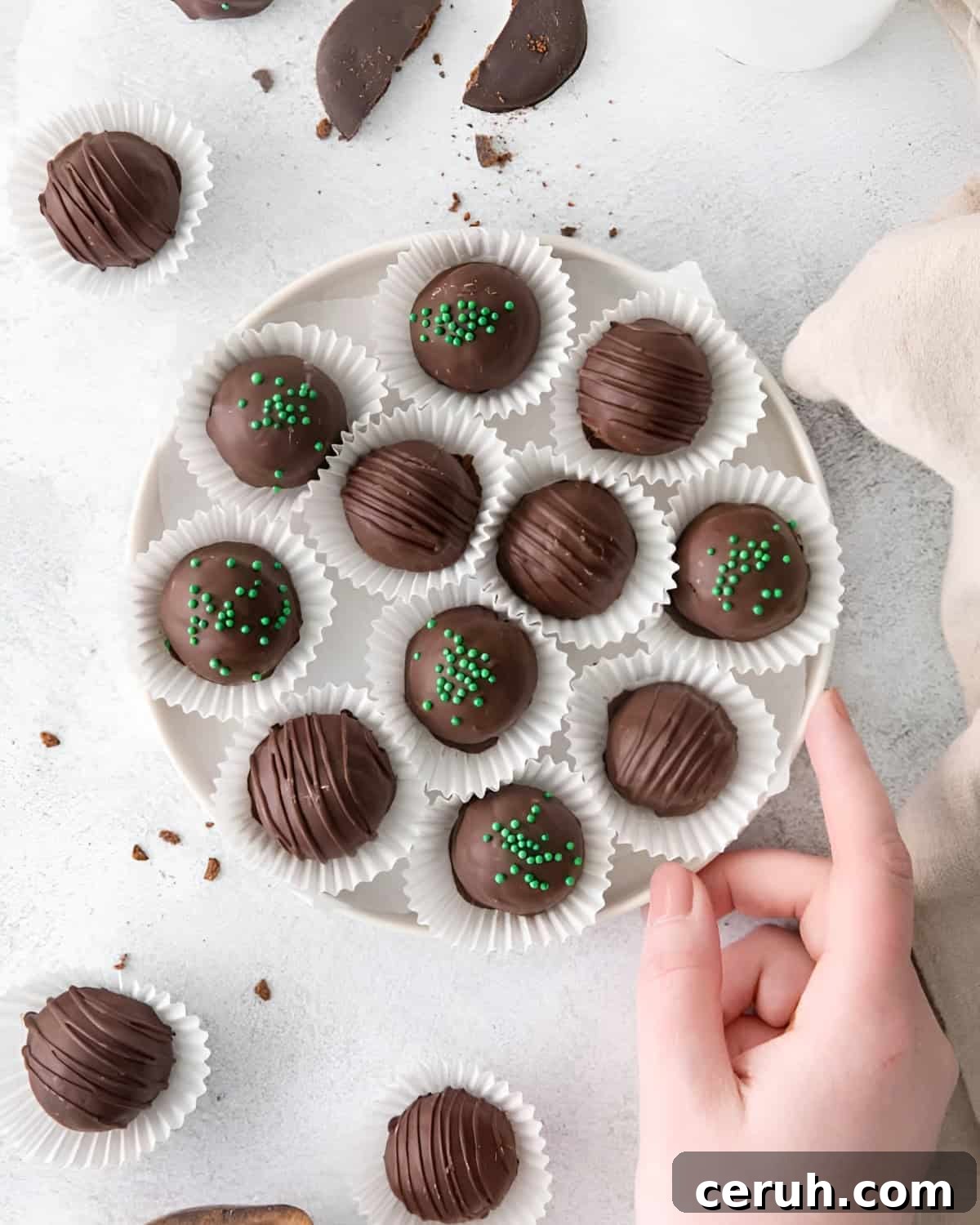 Mint Chocolate Truffles