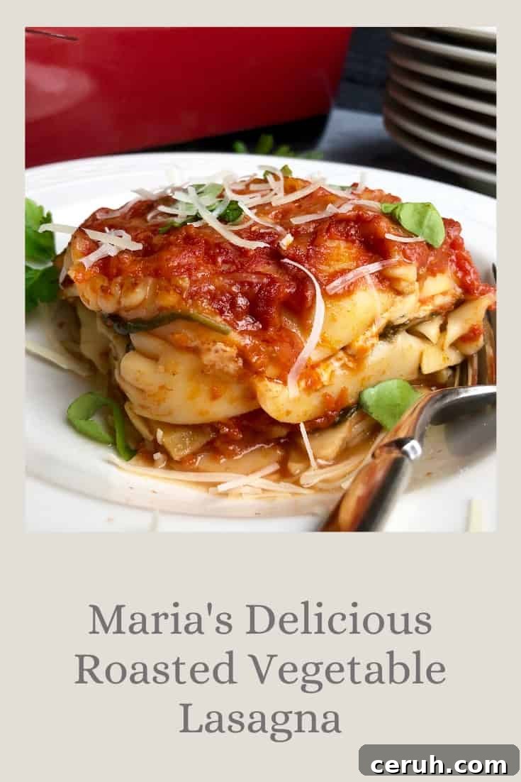 Maria's Delicious Roasted Vegetable Lasagna