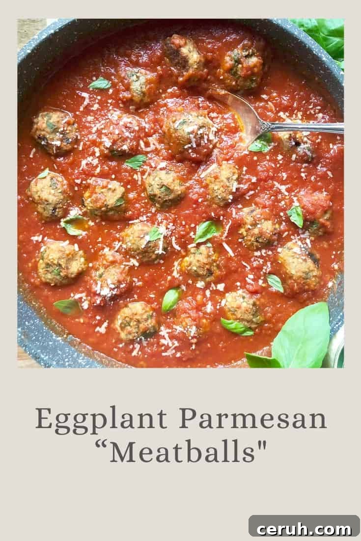 eggplant parmesan “meatballs"