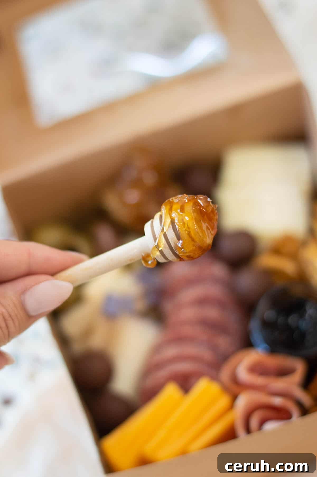 individual charcuterie honey