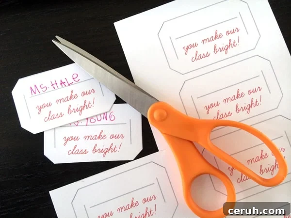 You Brighten Our Class: Valentine’s Day Message Ideas 4 You Make Our Class Bright Valentine | Melanie Makes melaniemakes.com