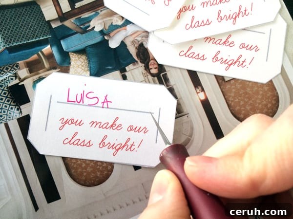 You Brighten Our Class: Valentine’s Day Message Ideas 5 You Make Our Class Bright Valentine | Melanie Makes melaniemakes.com