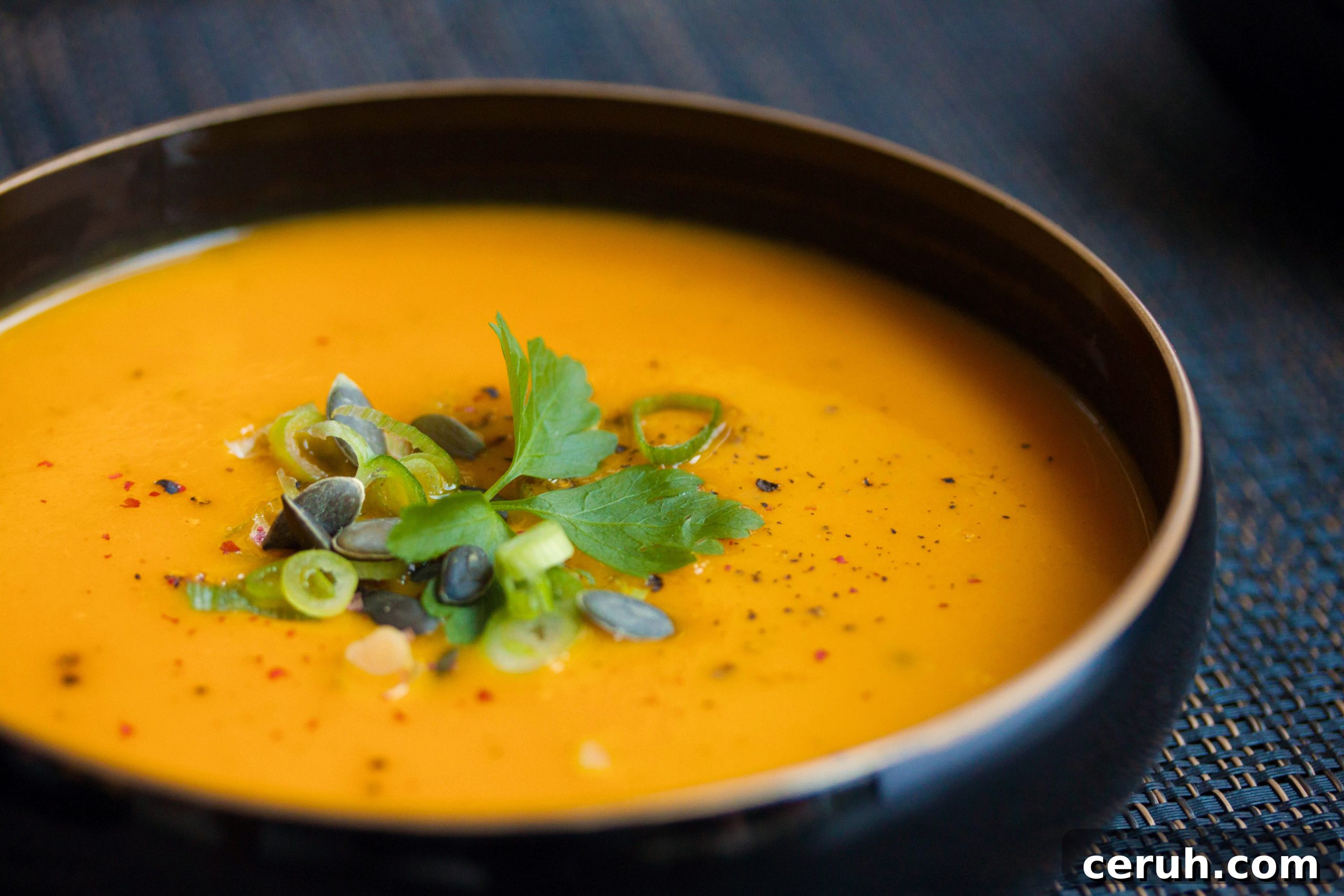Carrot soup with ginger