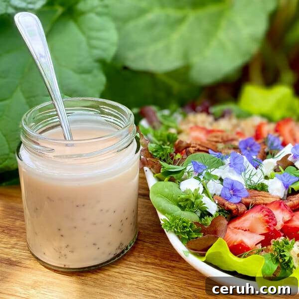 jar rhubarb poppyseed dressing
