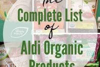 Aldi Organic Products: Complete List of Items and Brands
