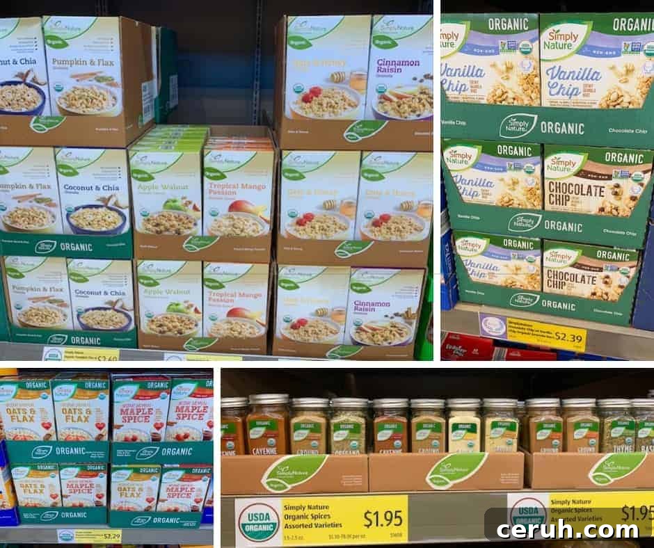 Check out the full list of Aldi organic products! Find out the truth about Aldi, why Aldi food is so cheap, and the organic products they carry.