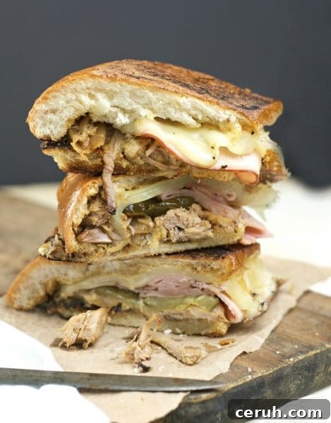 Slow Cooked Crock Pot Cuban Sandwich