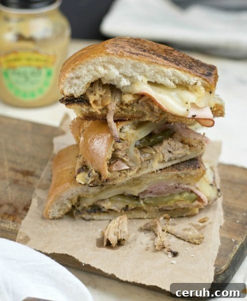 Slow Cooked Crock Pot Cuban Sandwich