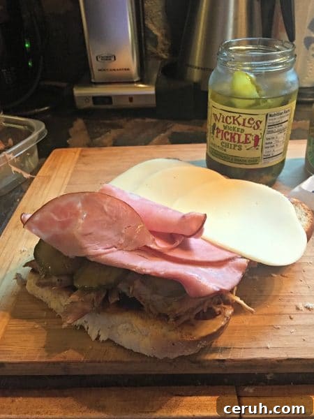 LOTS OF HAM AND CHEESE!