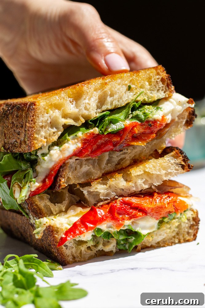 Prosciutto and Burrata Sandwich