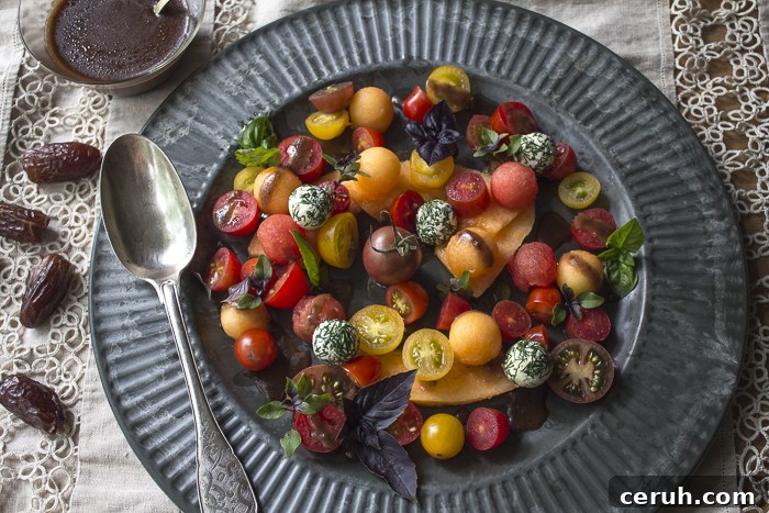 Serve the salad with Date-Balsamic Dressing 