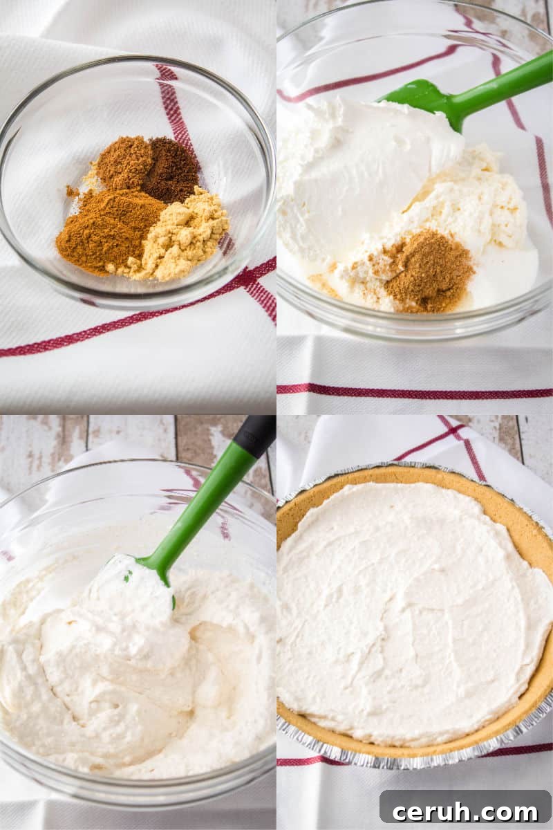 how to make cream cheese layer for pumpkin pie