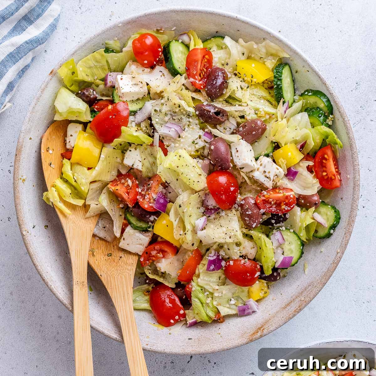 Greek-Inspired Iceberg Lettuce Salad