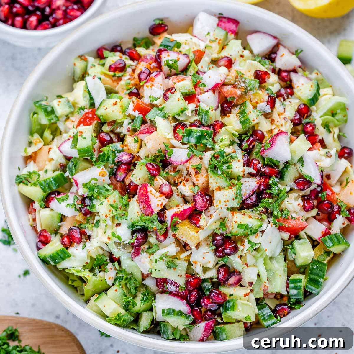 Creamy Micro Chopped Salad
