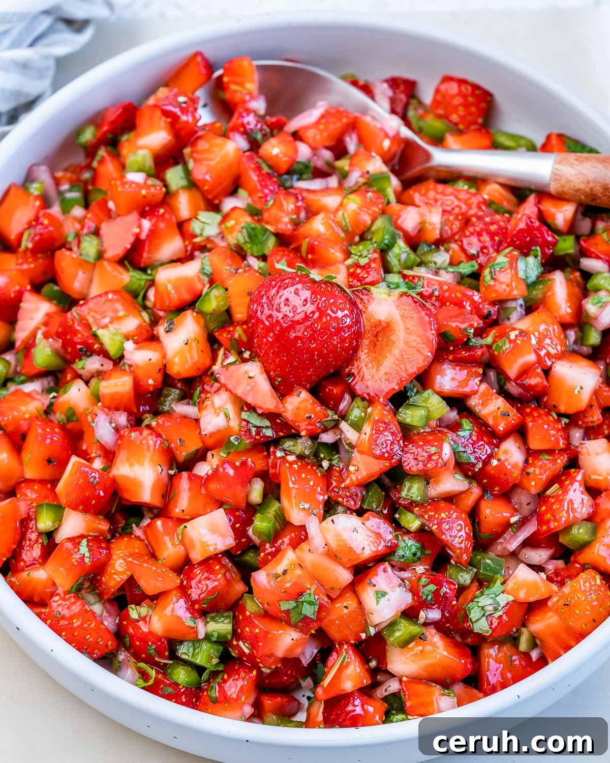 Sweet Spicy Strawberry Salsa